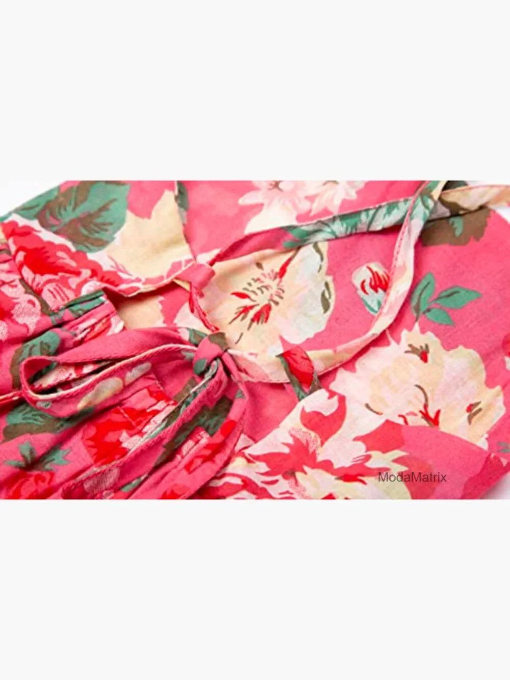 Girls Boho High Low Midi Dress Sleeveless Floral Fit & Flare Party_5